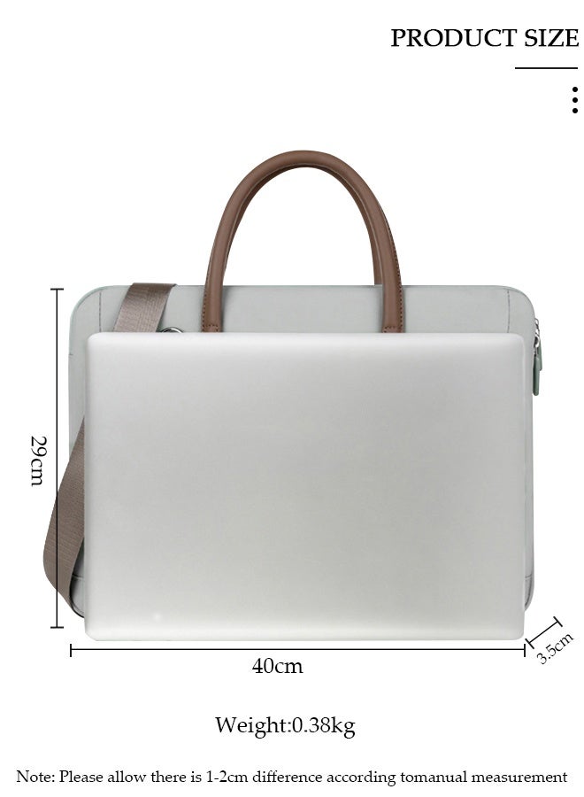 DUNISO 15.6 Inch Laptop Bag Lightweight Computer Bag Travel Business Briefcase Water Resistance Shoulder Messenger Bag Crossbody Bag for Men and Women Work Office - Image 2