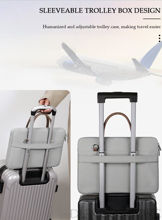 DUNISO 15.6 Inch Laptop Bag Lightweight Computer Bag Travel Business Briefcase Water Resistance Shoulder Messenger Bag Crossbody Bag for Men and Women Work Office - Image 5