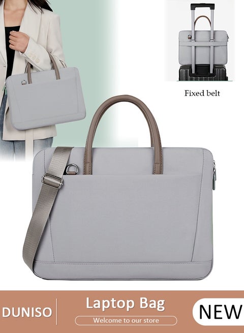 15.6 Inch Laptop Bag Lightweight Computer Bag Travel Business Briefcase Water Resistance Shoulder Messenger Bag Crossbody Bag for Men and Women Work Office
