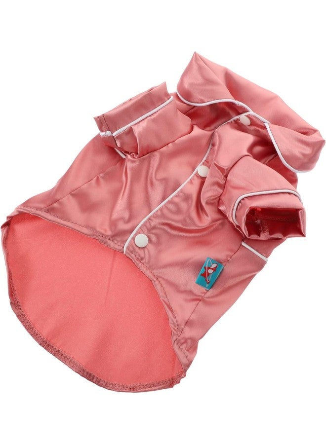 2pcs Jumpsuit Girl Loungewear Small Sleep Pink Pajamas Size Clothes- Pjs Comfy Baby Pet Robe Winter Clothes Soft Cotton Shirts Indoor Silk Jumpsuits Vest Cats for Costume- Pajama  - Image 4