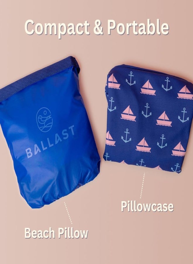 Ballast Removable and Washable Pillowcase for The Beach Pillow (Tropical Blue Seashells) - Image 5