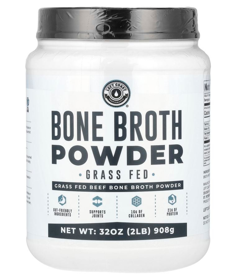 Left Coast Performance Bone Broth Powder Beef 32 oz (908 g)
