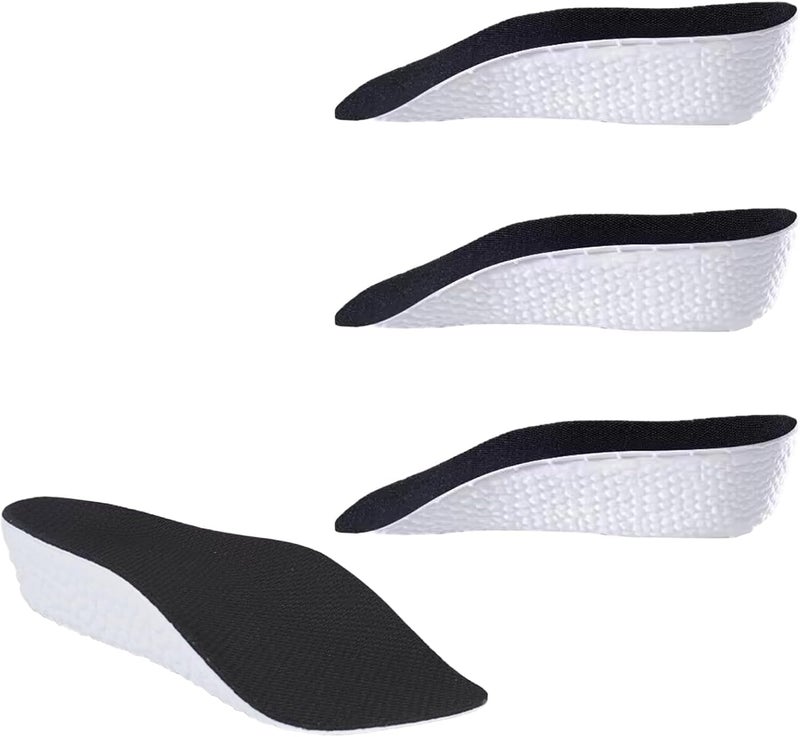 HZYH 2Pair Orthopedic High Pads, Height Increase Insoles For Men & Women, Arch Support Insoles, Adjustable Heel Lift, Shock Absorption Heel Lift Insole To Make You Talle(Black)  (0.98in/2.5cm) - Image 1