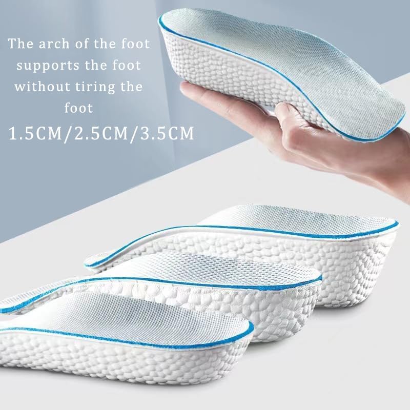 HZYH 2Pair Orthopedic High Pads, Height Increase Insoles For Men & Women, Arch Support Insoles, Adjustable Heel Lift, Shock Absorption Heel Lift Insole To Make You Talle(Black)  (0.98in/2.5cm) - Image 4