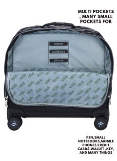 Wires 3 Piece Kids School Trolley Bag laptop compartment 8 Wheels With Lunch bag & Pencil Case  - Image 3