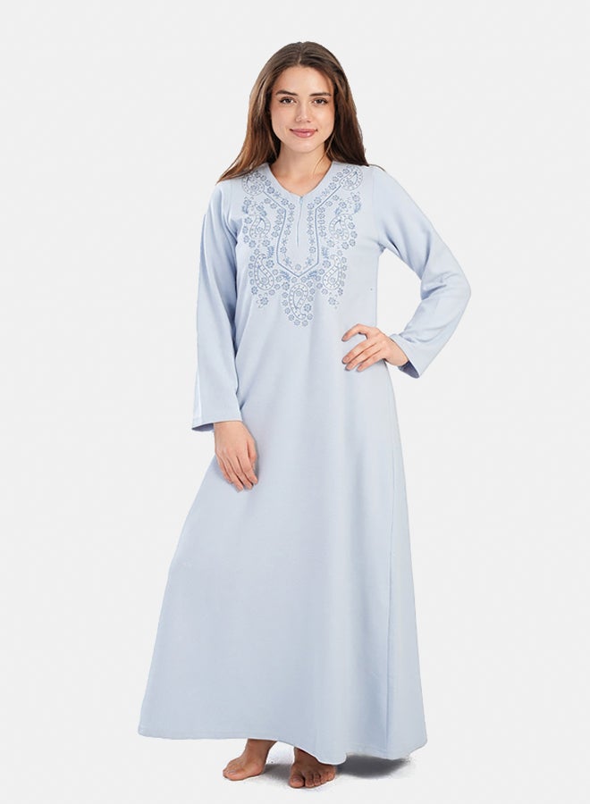 Carina Light Blue Maxi Nightgown  - Image 1