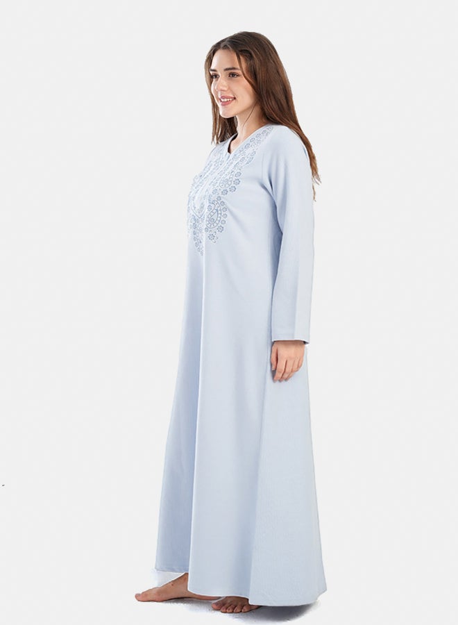 Carina Light Blue Maxi Nightgown  - Image 2