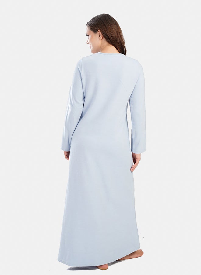 Carina Light Blue Maxi Nightgown  - Image 3