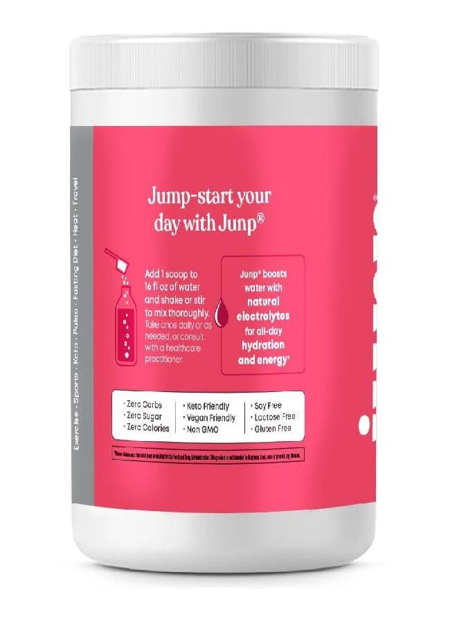 JUNP JUNP Hydration Electrolyte Powder, Electrolytes Drink Mix, Hydration Mix, Sugar Free, Gluten Free, 0 Calories, 0 Carbs, Keto Friendly, NON - GMO Kosher, 90 Servings. (Wild Berry)  - Image 4