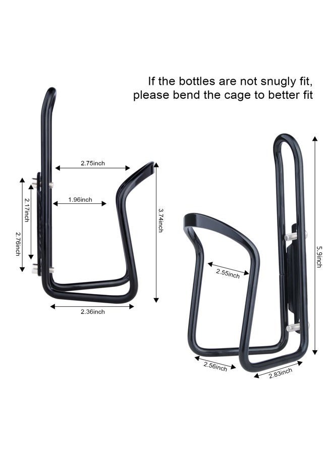 FiveBox Bottle Cage, Lightweight Aluminum Bicycle Water Bottle Cage Holder Bracket for Outdoor Activities-Black - Image 4