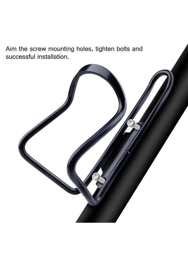FiveBox Bottle Cage, Lightweight Aluminum Bicycle Water Bottle Cage Holder Bracket for Outdoor Activities-Black - Image 5