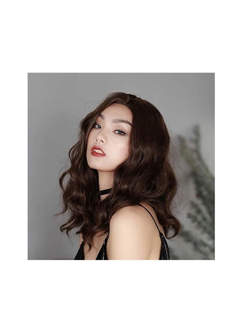 Women's long wig, Women's short wig Human hair Hao Shuo Fashion Wig Ins Wind Front Lace Wig Female Brown Wig Female Mid-Length Curly Hair Handsome And Cool Party Street Wig, Brown Wig, 19 In Natural - pzsku/Z527CD85AF2DB3C64C357Z/45/_/1721750603/26b0f677-75fd-4067-92d1-4f73a91a26e1