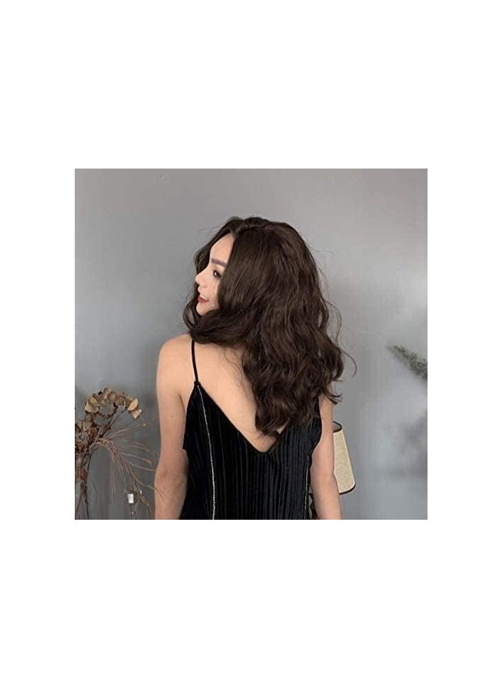 Women's long wig, Women's short wig Human hair Hao Shuo Fashion Wig Ins Wind Front Lace Wig Female Brown Wig Female Mid-Length Curly Hair Handsome And Cool Party Street Wig, Brown Wig, 19 In Natural - pzsku/Z527CD85AF2DB3C64C357Z/45/_/1721750604/701cbbcb-5fc8-40a0-9afd-23d6425b09c8