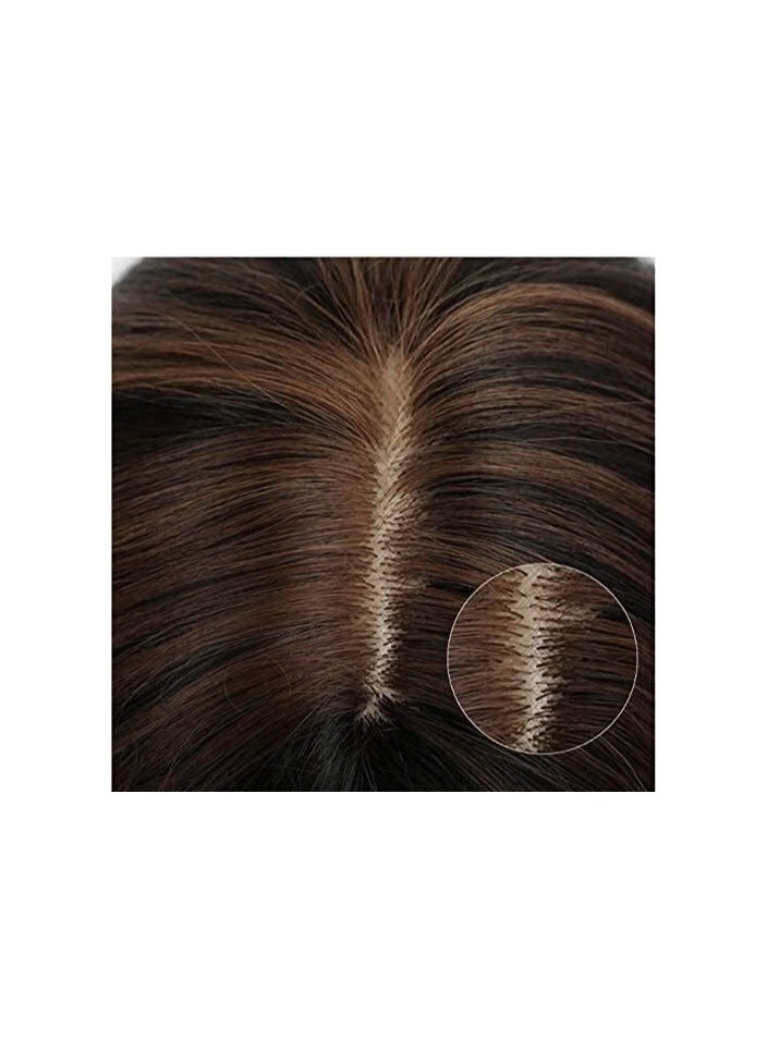 Women's long wig, Women's short wig Human hair Hao Shuo Fashion Wig Ins Wind Front Lace Wig Female Brown Wig Female Mid-Length Curly Hair Handsome And Cool Party Street Wig, Brown Wig, 19 In Natural - pzsku/Z527CD85AF2DB3C64C357Z/45/_/1721750605/8feb8302-55c9-49c4-9ca3-123e49d8acbe