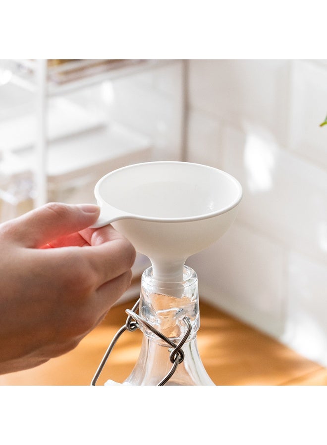 HOMESTAR Kitchen Household Food-Grade PP Plastic Funnel Small Diameter Oil Funnel Tool Liquid Separating Pouring Device Seasoning Wine Transfer Assistant Helper Comfortable Grip Smooth Lines Easy To Clean Slanted Tip Design Prevents Clogging Assist In Decanting Save Time And Effort - Image 4