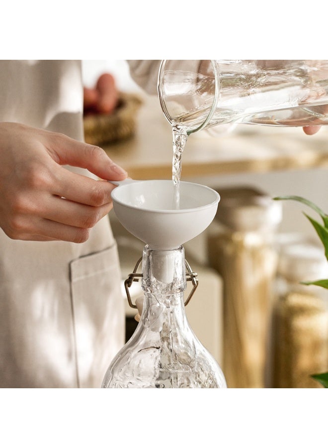 HOMESTAR Kitchen Household Food-Grade PP Plastic Funnel Small Diameter Oil Funnel Tool Liquid Separating Pouring Device Seasoning Wine Transfer Assistant Helper Comfortable Grip Smooth Lines Easy To Clean Slanted Tip Design Prevents Clogging Assist In Decanting Save Time And Effort - Image 5