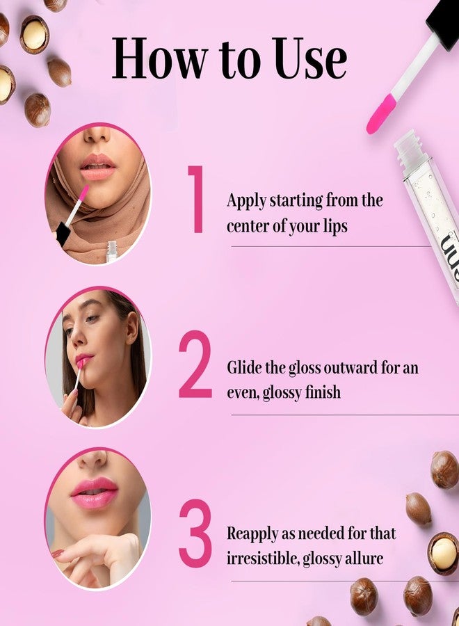 ENN Beauty pH Lip Oil | Color-Changing, Non-Sticky Lip Gloss with Squalene, Macadamia Nut & Vitamin E | Hydrating Formula for Soft, Plump Lips | 1.5ml - Image 4