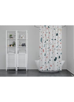 Home Print Waterproof Bathroom Curtain 