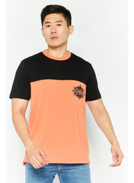 DIESEL Men Crew Neck Short Sleeves Graphic Print T-Shirt, Black  - Image 1