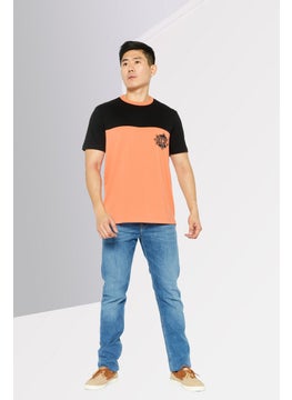 DIESEL Men Crew Neck Short Sleeves Graphic Print T-Shirt, Black  - Image 2