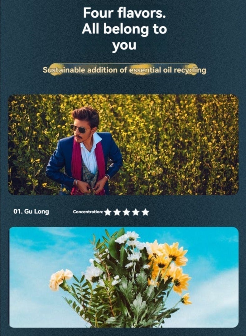 Bukela Solar-Powered Rotating Car-Mounted Airplane Creative Helicopter Car Air Freshener Perfume Ornament - Image 3