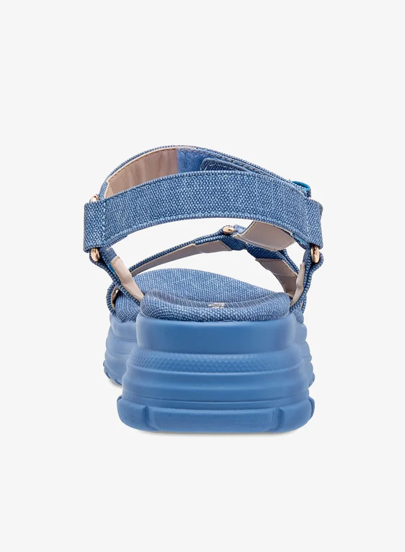 Le Confort Girls Embellished Chunky Sole Strap Sandals with Hook and Loop Closure Ramadan Collection