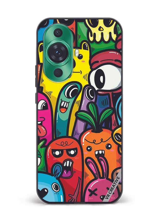 VR CREATIVE Protective Case Cover For Huawei nova 11 Ultra Cartoon3 Design Multicolour - Image 1