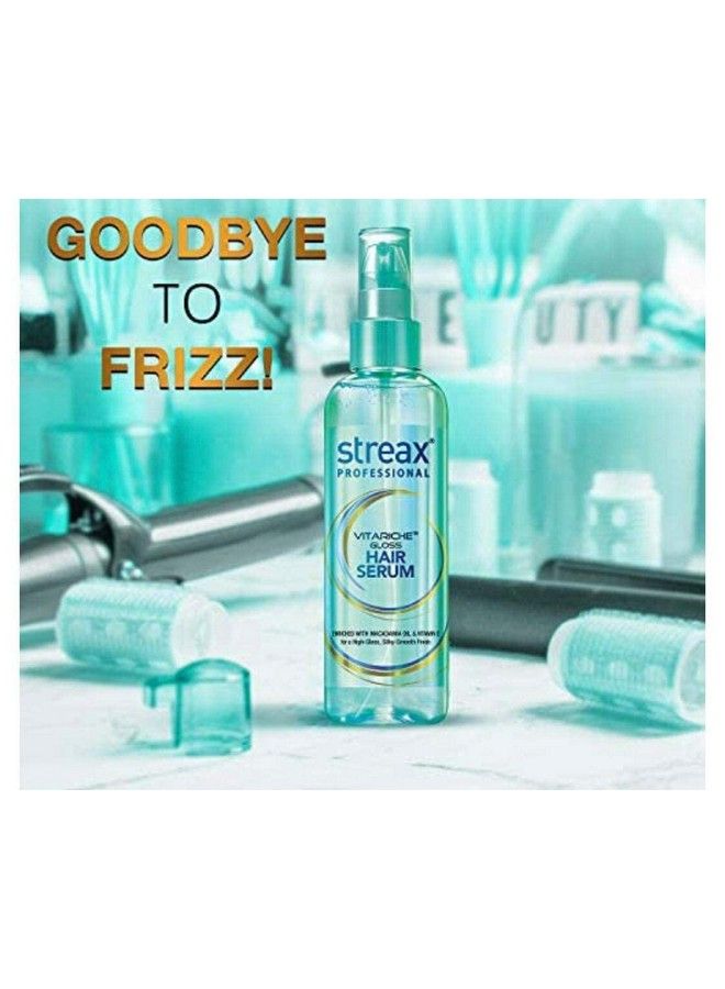 Streax برو سيروم الشعر فيتا جلوس !! غني بزيت المكاديميا وفيتامين E !! يساعد في التصفيف اليومي؛ يضيف لمعانًا للشعر، شعر رائع ولامع 100 مل - Image 3
