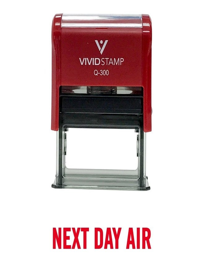 Vivid Stamp Next Day AIR Self Inking Rubber Stamp (Red Ink) - Large - Image 1