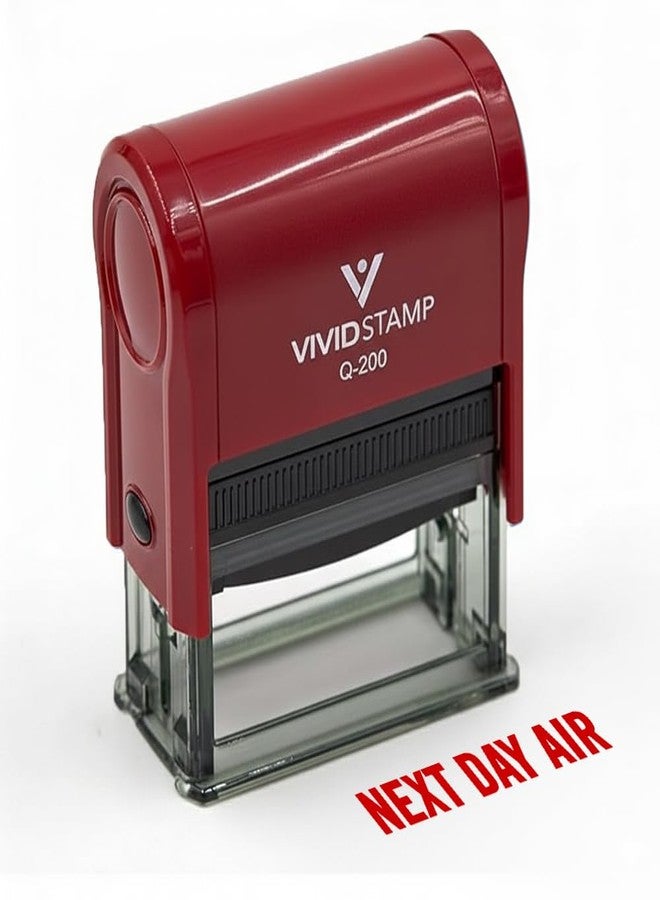 Vivid Stamp Next Day AIR Self Inking Rubber Stamp (Red Ink) - Large - Image 2