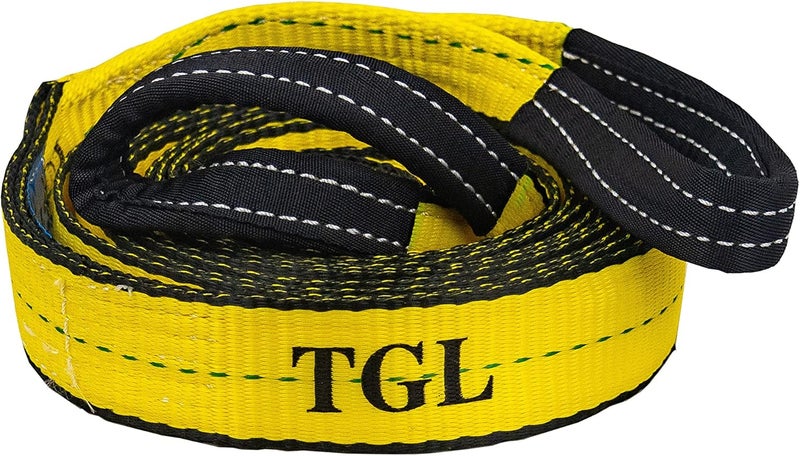TGL 2 inch, 20 Foot ATV Tow Strap Heavy Duty with Reinforced Loops 10,000 Pound Capacity. Compatible with Polaris, Honda, Can-Am ATV, UTV Towing Strap, Tree Saver Strap. - Image 1