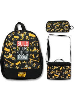 Famebag Construction Equipment Kindergarten Bag Nutrition Pencil Bag Set  - Image 1