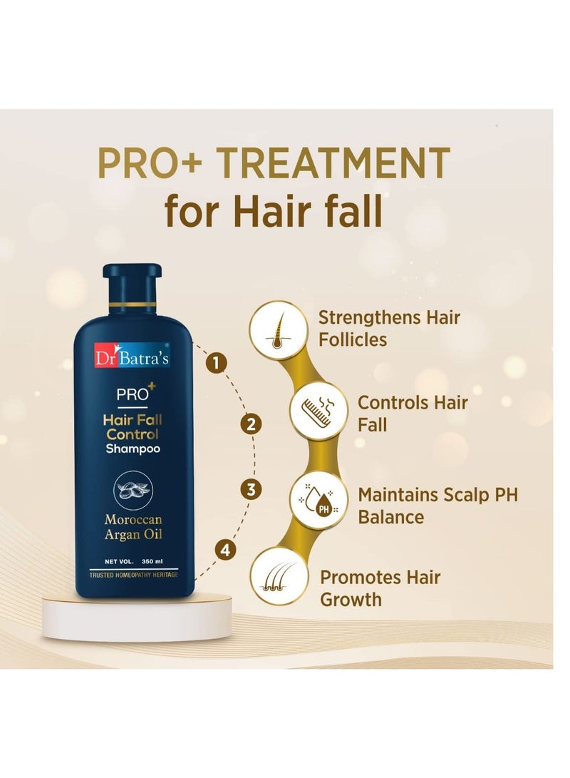 Dr Batra's PRO Hair Fall Control Shampoo 350ml PRO Conditioner 350 ml and PRO Hair Fall Control Oil 200ml - Image 3