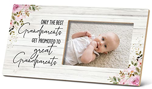 SRADMO Grandparents Great Grandparents Photo Frames Baby Announcement Promotion Keepsakes 12x6 Grandkids Picture Frame