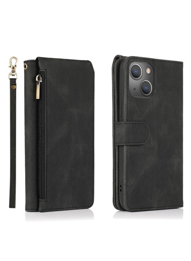 S-TOP Case For iPhone 14 Pro Zipper Wallet Bag Leather Case - Image 2