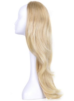 OneDor Onedor 22" Semi Curly Hair Women Ladies 3/4 Half Wig Premium Japanese Synthetic fibers Wigs with Secured Mesh Head Cap (R21T)  - Image 2