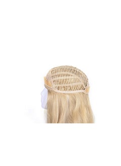 OneDor Onedor 22" Semi Curly Hair Women Ladies 3/4 Half Wig Premium Japanese Synthetic fibers Wigs with Secured Mesh Head Cap (R21T)  - Image 5