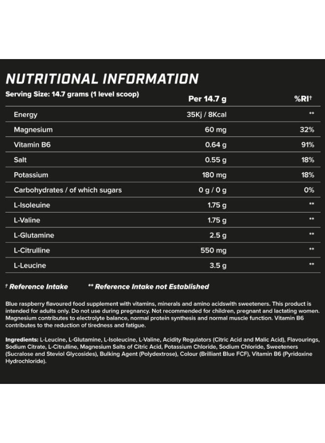 SCIVATION XTEND Original BCAA Powder Blue Raspberry Ice 30 Servings | 7g BCAAs Per Serving | Sugar Free Branched Chain Amino Acids and Electrolytes Powder for Post Workout Muscle Recovery and Hydration - Image 2
