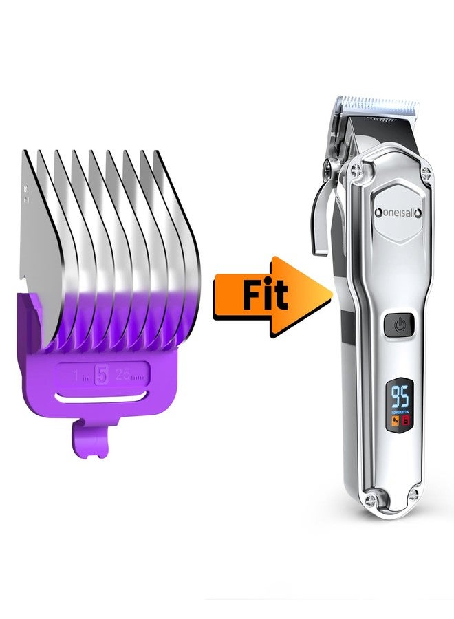 أوني سال أمشاط معدنية بنفسجية اللون من ون إز أول، مقاس 25 مم، لماكينات قص شعر الكلاب - Image 2