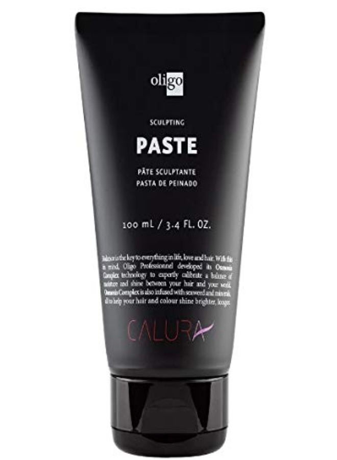 Oligo Professionnel - Calura Sculpting Paste - Hair paste for men and women to sculpt hair- Strong hold - Matte finish for clean-cut style - Paraben and sulfate free - 3.4oz