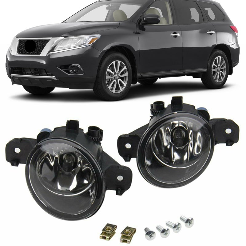 مصباح ضباب أمامي مزدوج متوافق مع نيسان باثفايندر 20132016 استبدال 261559B91C NI2592122 261509B91C NI2593122 261559B91D 195916001 أسود