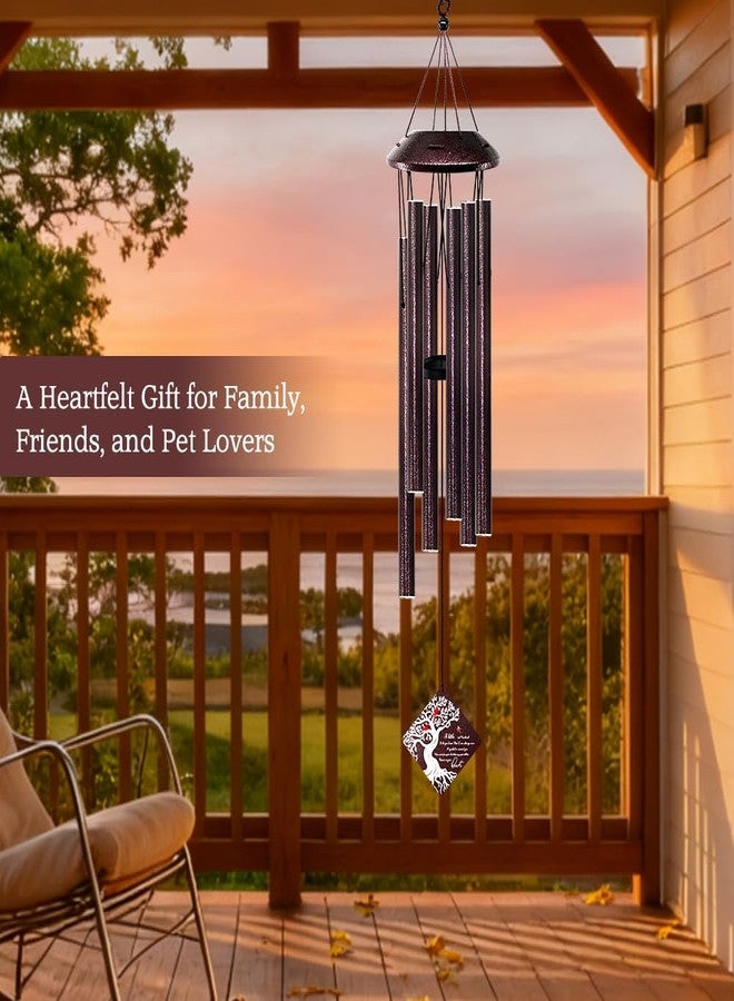 Howarmer Memorial Wind Chime with Cardinal Bird and Tree - Sympathy Gift for Loss of Loved One - Bereavement Wind Chime with Saying “A Little Red Cardinal Bird to Let You Know” for Garden or Outdoor Decor - Image 4