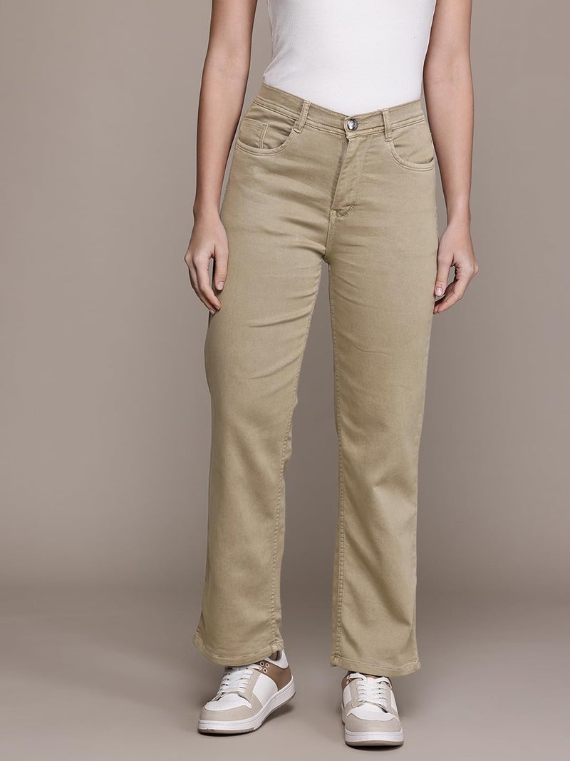 Nifty Women's Denim Straight Fit Boyfriend Jeans (1439_KHKEE_34_Khakee_34) - Image 3