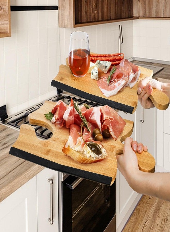 ZAVOOS 3 Pack Christmas Charcuterie Boards, Bamboo Apple Shaped Serving Board with Handle for Party, Large Cutting Board Set Christmas Serving Platters for Cheese, Pizza, Meat, Housewarming Gift - Image 5