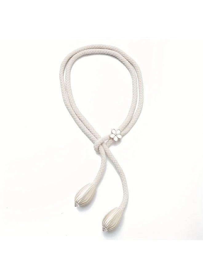 Goolsky Two Contemporary Adjustable Curtain Cords, Stylish Rope Fasteners for Compact Storage, Elegant Curtain Supports for Home Decor. - Image 4