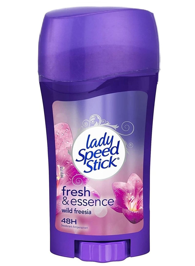 ليدي سبيد ستيك مزيل عرق مضاد للعرق غير مرئي برائحة زهرة الفريزيا البرية يدوم 48 ساعة - 65 جم - Image 2