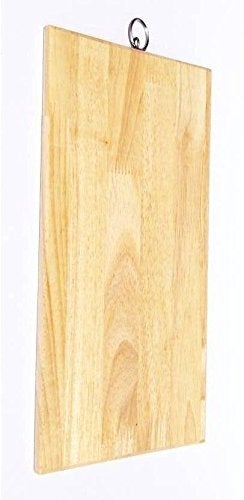 Xudo Xudo NonSlip Vegetable Cutting BoardVegetable Chopping Board With Hanging Ring 30 CM BIEGE Nonslip cutting board Wooden Cutting Board with Antibacterial Surface Professional Heavy Duty Durable Chopping Board with Finger Hole for Cutting and Chopping Vegetables Fruit Bread Meat Perfect Dual Tone Wood Serving Tray Board - Image 2