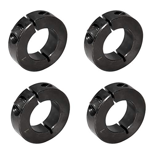 AZSSMUK Single Split Clamp-On Shaft Collar of Metal Material 1 inch Bore Set Screw - Image 2