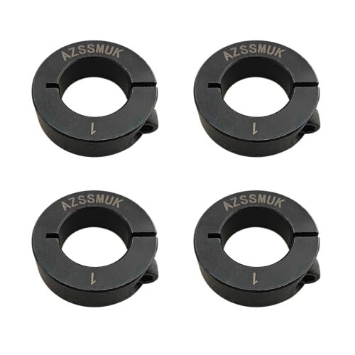 AZSSMUK Single Split Clamp-On Shaft Collar of Metal Material 1 inch Bore Set Screw - Image 1