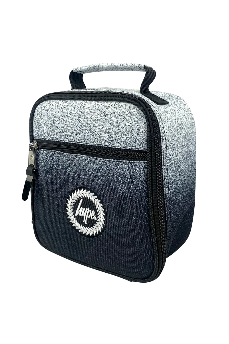 Just Hype HYPE Lunch Bag Insulated Black&White Speckle Fade